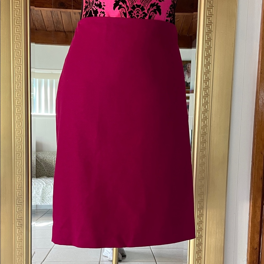 Talbots Bold Fuchsia Pencil Skirt